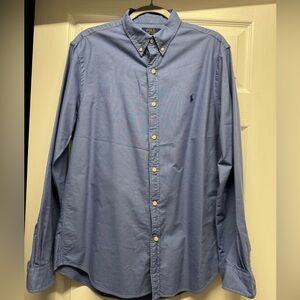 Polo Ralph Lauren Men's Oxford Shirt in Blue, Slim fit, Size: L